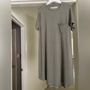 Aberceombie striped pocket dress